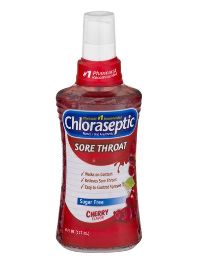 5072 - Chloraseptic Spray, Cherry ( Red ) - 6 fl. oz. - Box:  - Loc: K4