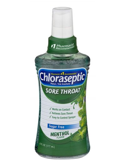 5073 - Chloraseptic Spray, Menthol ( Green ) - 6 fl. oz. - Box:  - Loc: K4