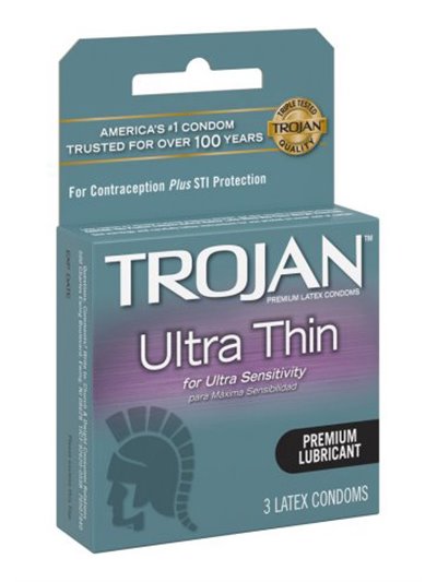 8547 - Trojan Ultra Thin, Premium Lubricant (Gray) - 6 Pack/3ct - Box:  - Loc: K11