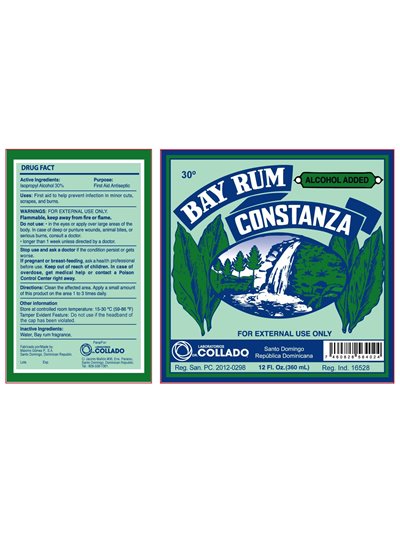 5173 - Constanza Bay Rum Antiseptico - 12 fl. oz. - Box:  - Loc: I3