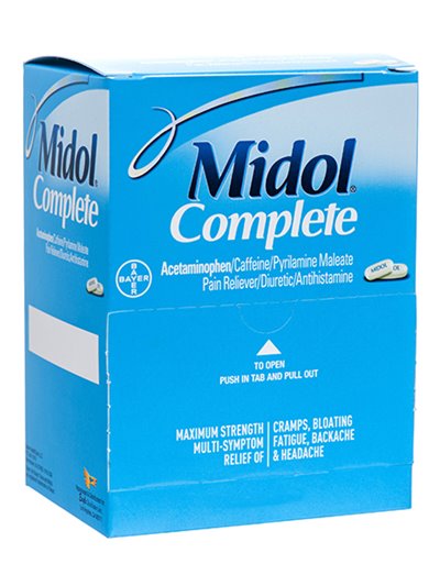 5249 - Midol Complete - 25/2's - Box:  - Loc: K4