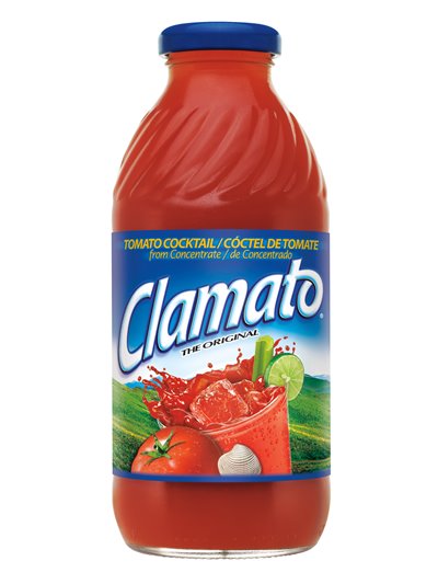 8577 - Clamato Tomato Cocktail, Original - 16 fl. oz. (12 Pack) - Box:  - Loc: E5