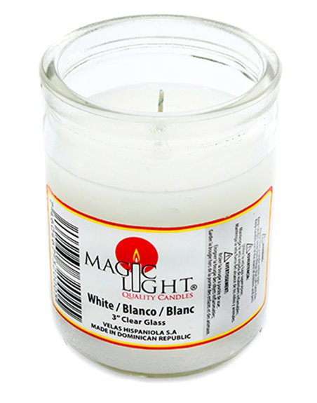 8672 - Magic Light 50 Hrs Candle 3.5" White - 24 Count - Box:  - Loc: H13