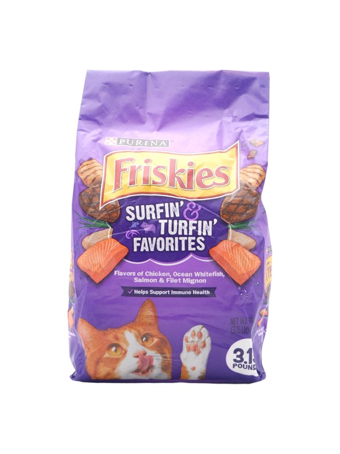 27554 - Friskies Surfin Turfin 4/3.15lb - Box:  - Loc: 