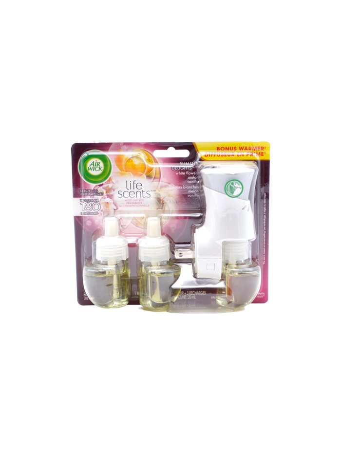 27569 - Air Wick Essential Oils Refill + Warmer, Life Essence - 3ct. (Case of 6) - Box:  - Loc: I7