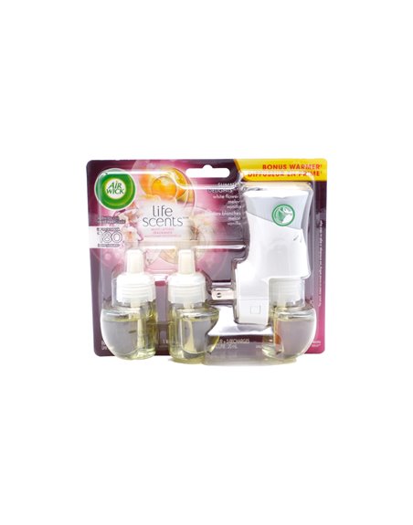 27569 - Air Wick Essential Oils Refill + Warmer, Life Essence - 3ct. (Case of 6) - Box:  - Loc: I7