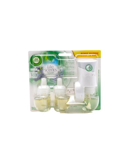27570 - Air Wick Essential Oils Refill + Warmer, Forest Waters - 3ct. (Case of 6) - Box:  - Loc: I7