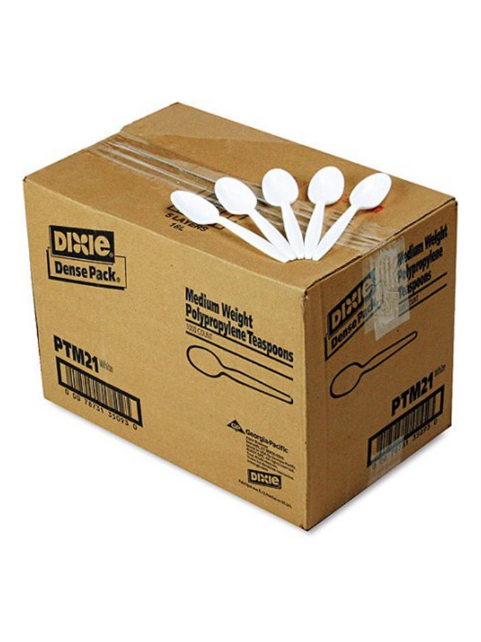 7094 - Plastic Soup Spoons Loose - 1000ct - Box:  - Loc: P4