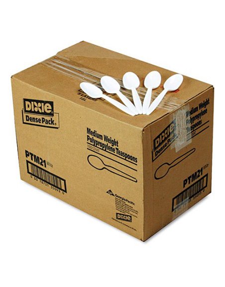 7094 - Plastic Soup Spoons Loose - 1000ct - Box:  - Loc: P4