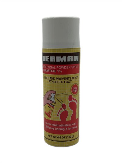 27699 - Derman Foot Powder - 4.62 oz. - Box:  - Loc: J0