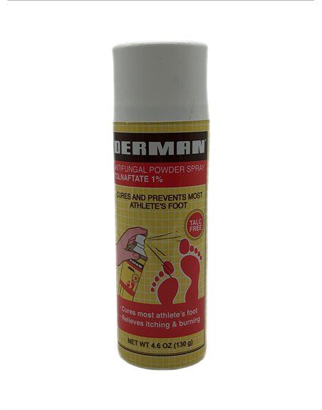 27699 - Derman Foot Powder - 4.62 oz. - Box:  - Loc: J0