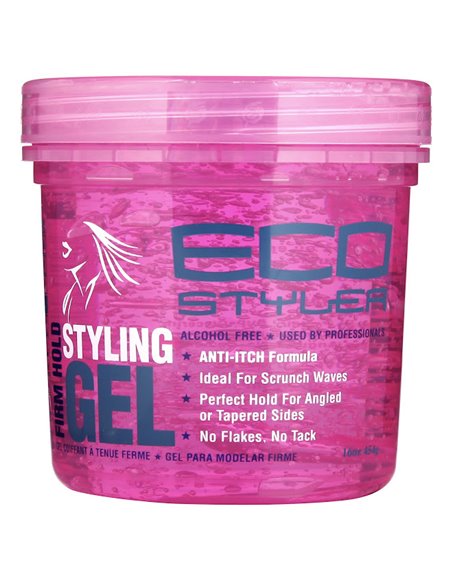 7187 - Eco Styling Gel Pink - 16 oz. - Box:  - Loc: K10