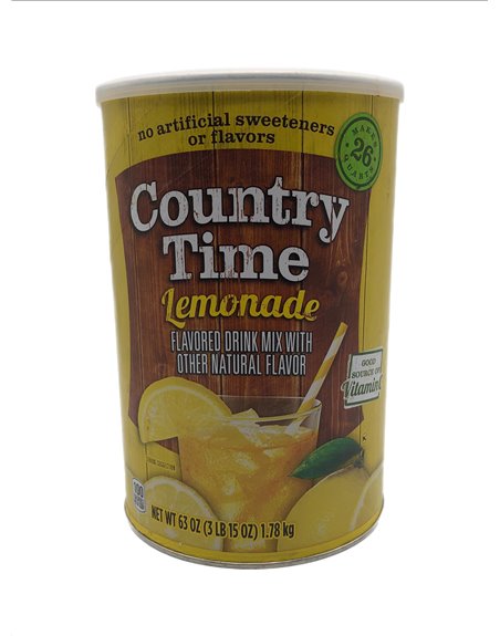 27751 - Country Time Powder Lemonade, Natural Flavor - 6/26 Qt. - Box:  - Loc: H1