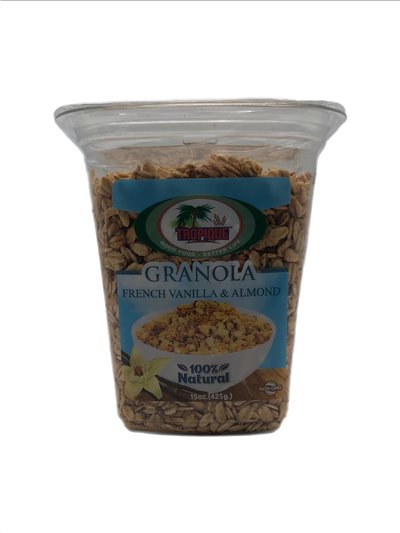 27768 - Tropique Granola French Vanilla & Almond, 100% Natural - 15 Fl. Oz. - Box:  - Loc: C.J.1
