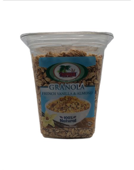 27768 - Tropique Granola French Vanilla & Almond, 100% Natural - 15 Fl. Oz. - Box:  - Loc: C.J.1