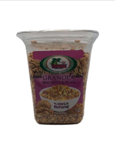 27771 - Tropique Granola Walnuts & Flax, 100% Natural - 15 Fl. Oz. - Box:  - Loc: C.J.1