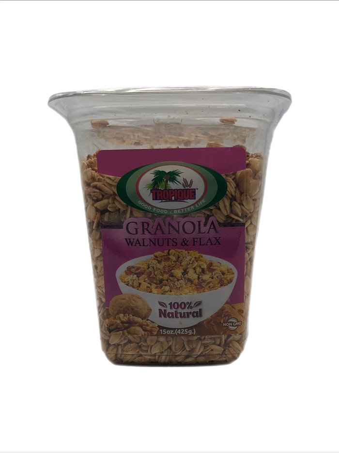 27771 - Tropique Granola Walnuts & Flax, 100% Natural - 15 Fl. Oz. - Box:  - Loc: C.J.1