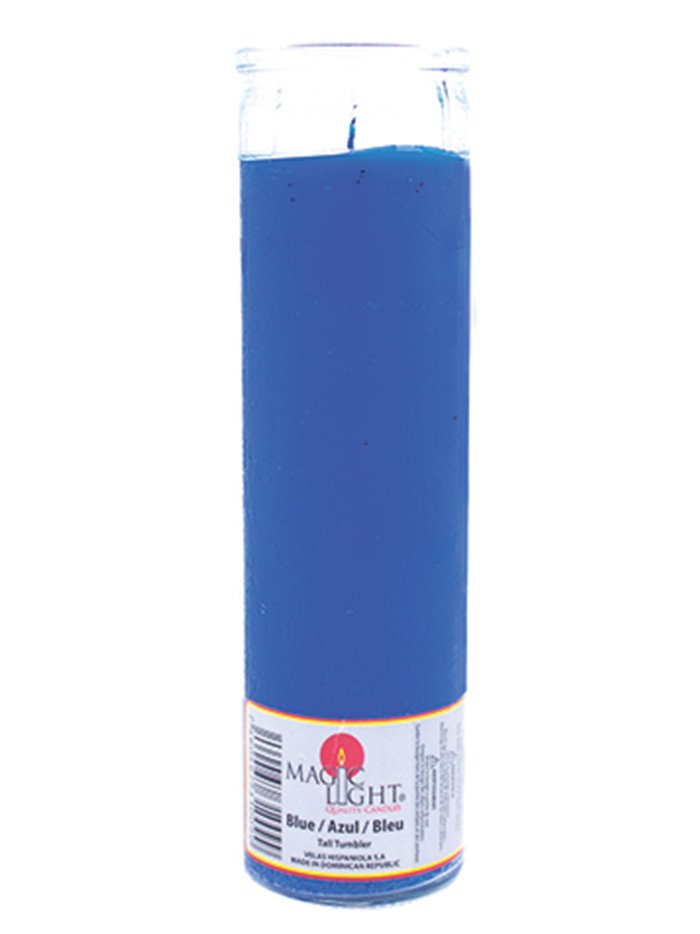 8866 - Candle 7 Days Blue - (Case of 12) - Box:  - Loc: A9