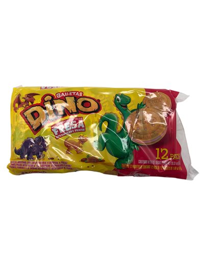 27784 - Galletas Dino Fresa 20.31oz - 12pk (Case of 18) - Box:  - Loc: N13