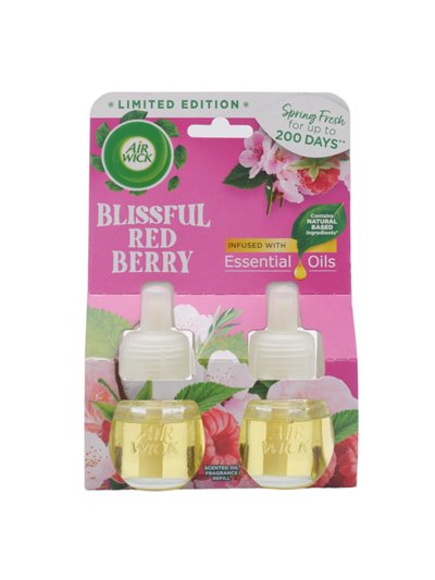 29428 - Air Wick Essential Oils Refill, Red Berry - 2ct/19ml. (Case of 5) - Box:  - Loc: I7