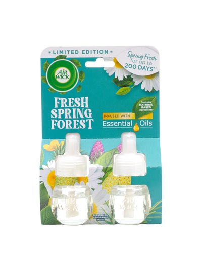 29431 - Air Wick Essential Oils Refill, Fresh Spring Forest - 2ct/19ml. (Case of 5) - Box:  - Loc: I7