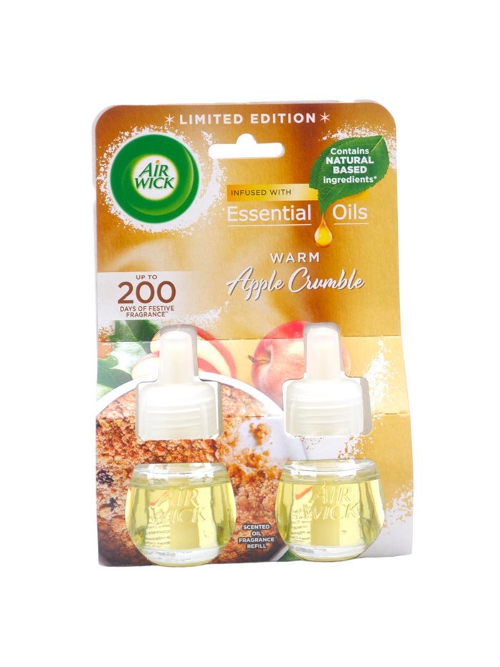 29433 - Air Wick Essential Oils Refill, Apple Crumble - 2ct/19ml. (Case of 5) - Box:  - Loc: I7