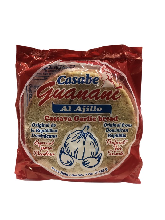 7255 - Guanani Cassava Bread Garlic - 10 oz. (Case of 10) - Box:  - Loc: N13