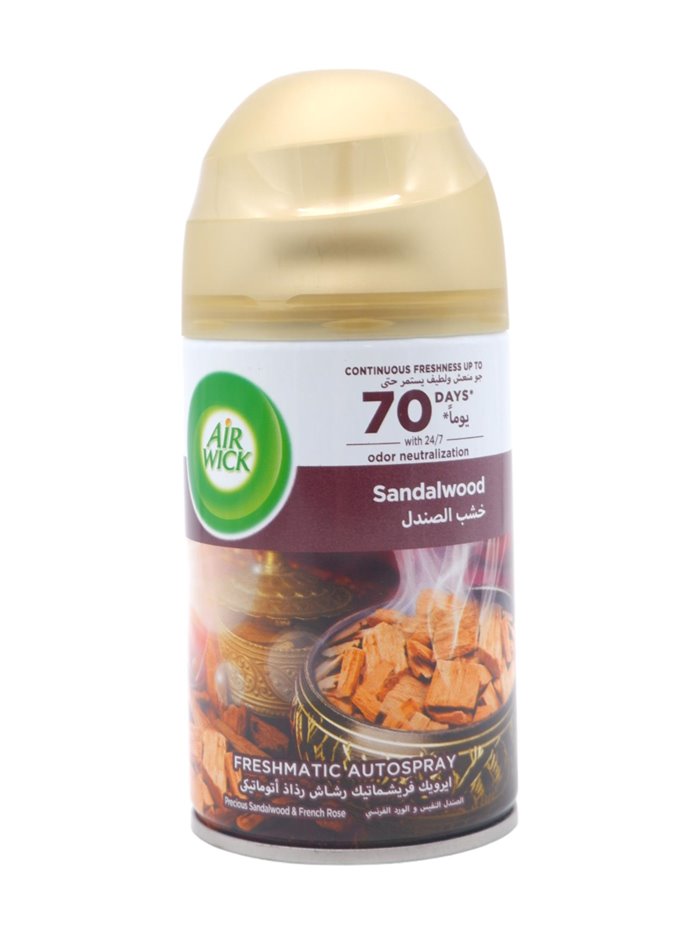 29437 - Air Wick Freshmatic Refill Can, Sandalwood - 250ml. (Case of 6) - Box:  - Loc: I6