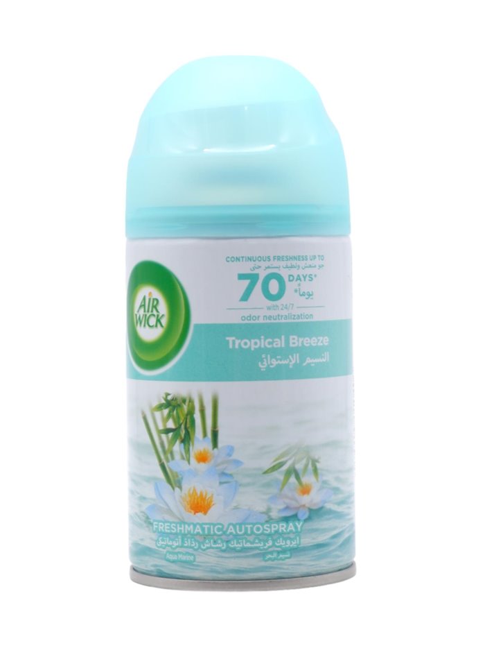 29439 - Air Wick Freshmatic Refill Can, Tropical Breeze - 250ml. (Case of 6) - Box:  - Loc: I6