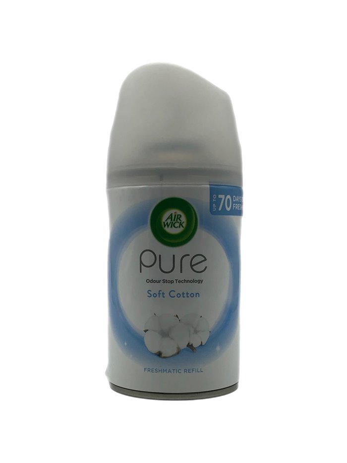 27871 - Air Wick Refill Ultra Machine Can, Soft Cotton - 250ml (Case of 4) - Box:  - Loc: I6