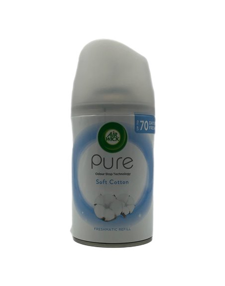 27871 - Air Wick Refill Ultra Machine Can, Soft Cotton - 250ml (Case of 4) - Box:  - Loc: I6