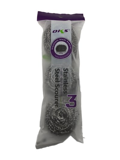 27900 - Stainless Steel Scourer -  (3Pack) - Box:  - Loc: J6