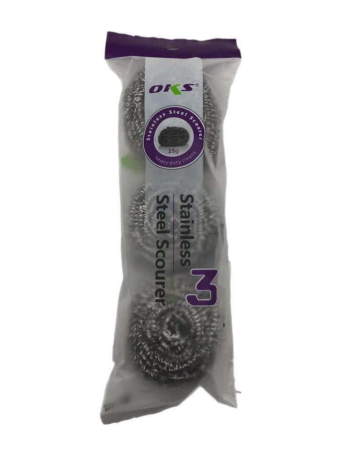 27900 - Stainless Steel Scourer -  (3Pack) - Box:  - Loc: J6