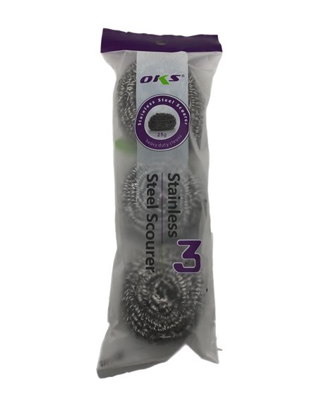 27900 - Stainless Steel Scourer -  (3Pack) - Box:  - Loc: J6