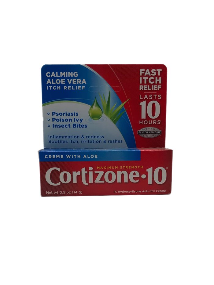 27922 - Cortizone - 10 Maximum Strength Anti-Itch Creme - 0.25  oz - Box:  - Loc: N0