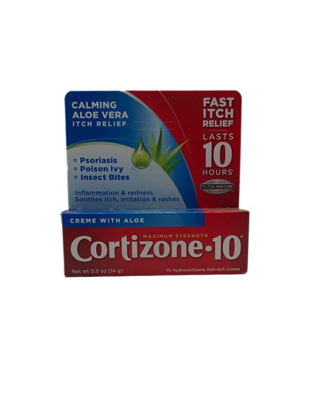 27922 - Cortizone - 10 Maximum Strength Anti-Itch Creme - 0.25  oz - Box:  - Loc: N0