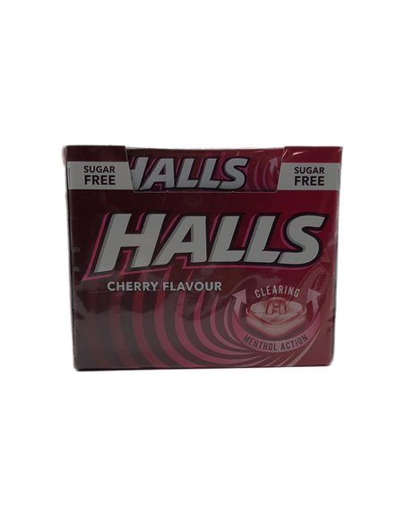 27927 - Halls Cherry Sugar Free USA - 20ct - Box:  - Loc: 