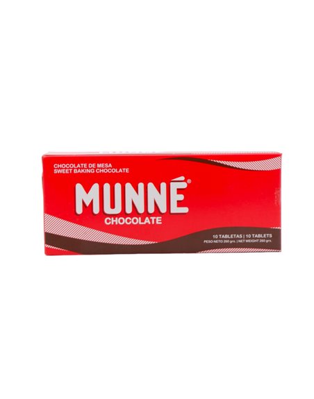 29531 - Munne Chocolate Tablet - 260g (10 Bars) - Box:  - Loc: C.J.2