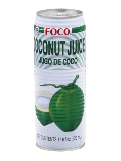 7452 - Foco Coconut Juice, 17.6 fl oz - (Case of 24) - Box:  - Loc: F9