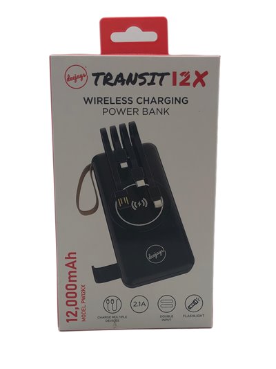27990 - Wirelesds Charging Power Bank 12,000 mAh ( Pw12kx ) - Box:  - Loc: 
