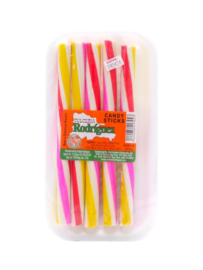27997 - Dulceria Rodriguez Candy  Sticks - 4 oz. - Box:  - Loc: C.J.3