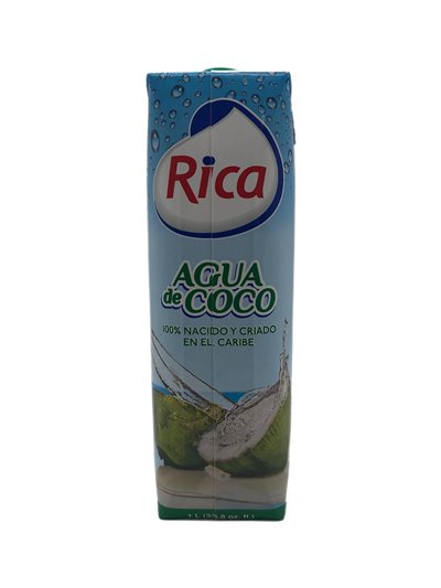 28007 - Rica Coconut Water Twist Cap - 1 Lt. (Pack of 12) - Box:  - Loc: F1