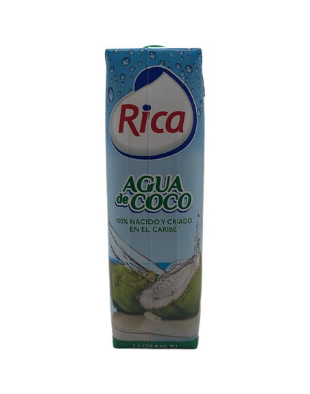 28007 - Rica Coconut Water Twist Cap - 1 Lt. (Pack of 12) - Box:  - Loc: F1