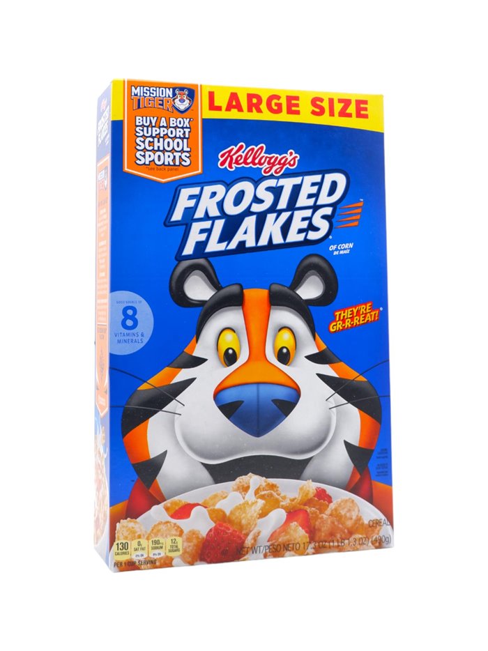 28017 - Kelloggs' Frosted Flakes - 17.3 oz. (Case of 10) - Box:  - Loc: E2