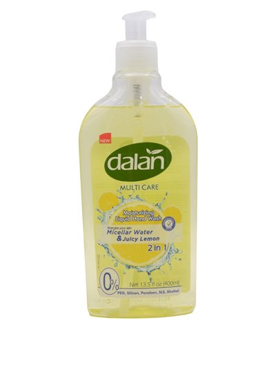 29614 - Dalan Liquid Hand Soap, Micellar 2 In 1 Water & Juicy Lemon - 13.5 fl. oz. - Box:  - Loc: I2
