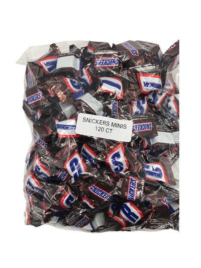 28090 - Snickers Fun Size - 120ct - Box:  - Loc: 21F