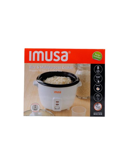 29632 - Imusa Electric Rice Cooker - 8 Cups - Box:  - Loc: J9