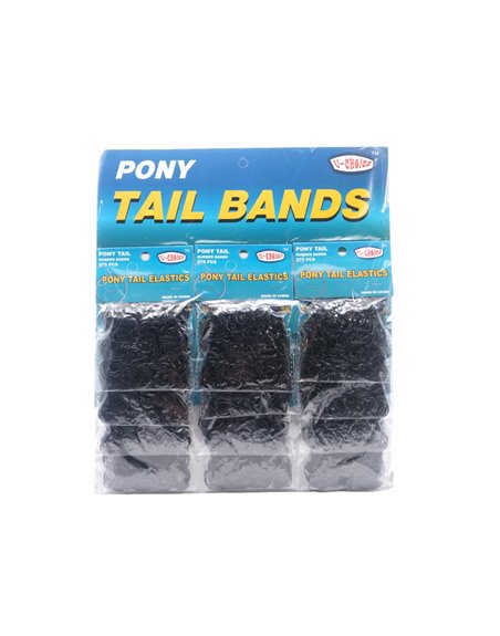 29640 - Pony Tail Bands - 275 Pcs (24 Pack) - Box:  - Loc: J5
