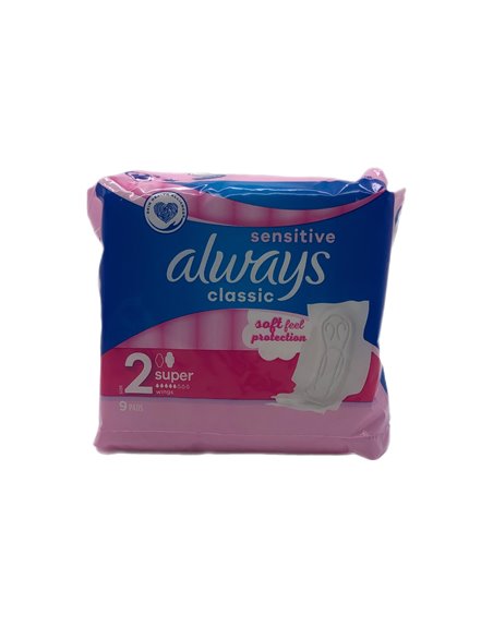 28172 - Always Classic Maxi Sensitive Size 2 - 12 x 9's 83746306 - Box:  - Loc: E3