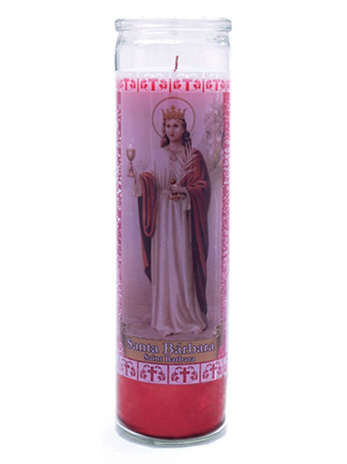 9087 - Candle Saint Barabara - (Case of 12) - Box:  - Loc: H11